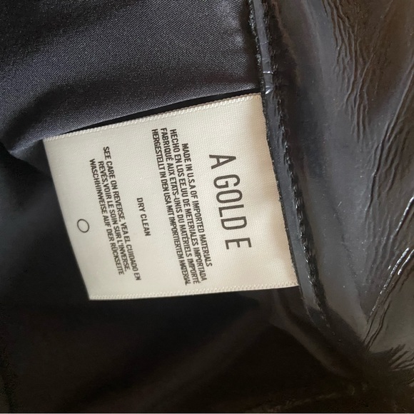 AGOLDE Recycled Leather 90's Pinch Waist in Bleu - Picture 4 of 5